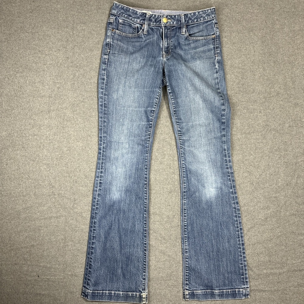 Gap Jeans Women 6 L Boot Cut Long‎ Lean Low Rise Dark Wash Denim Canada 31x34.5 - Picture 2 of 11